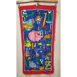 Vintage Terrimondo Bath Towel, Hand towel, wash cloth, ABC Alphabet Design
